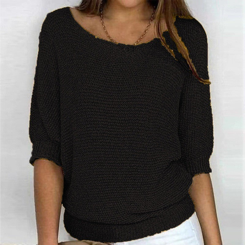 Relaxed Ribbed Knitted Lounge Top