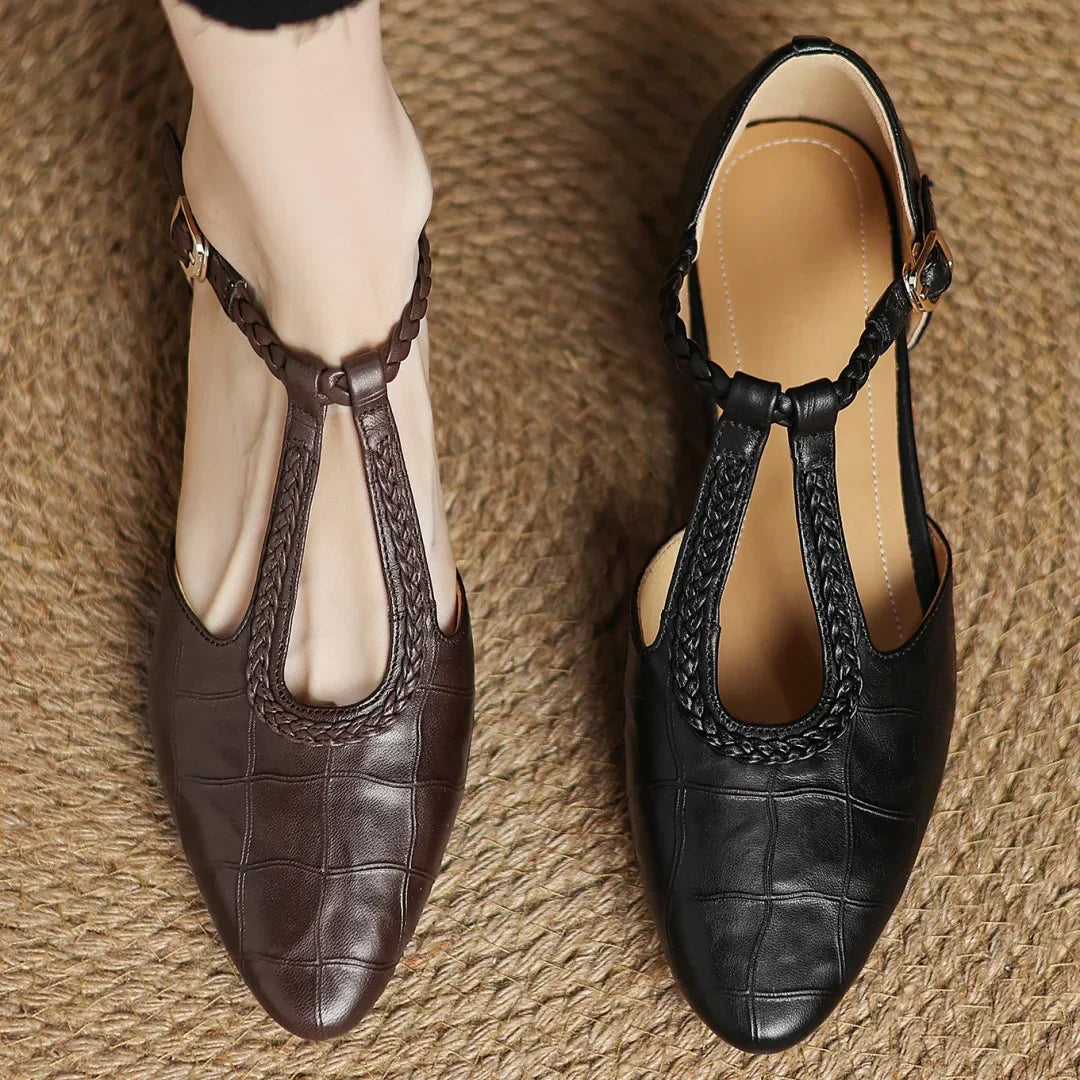 Zelayda™| Kepa Leather Mary Janes