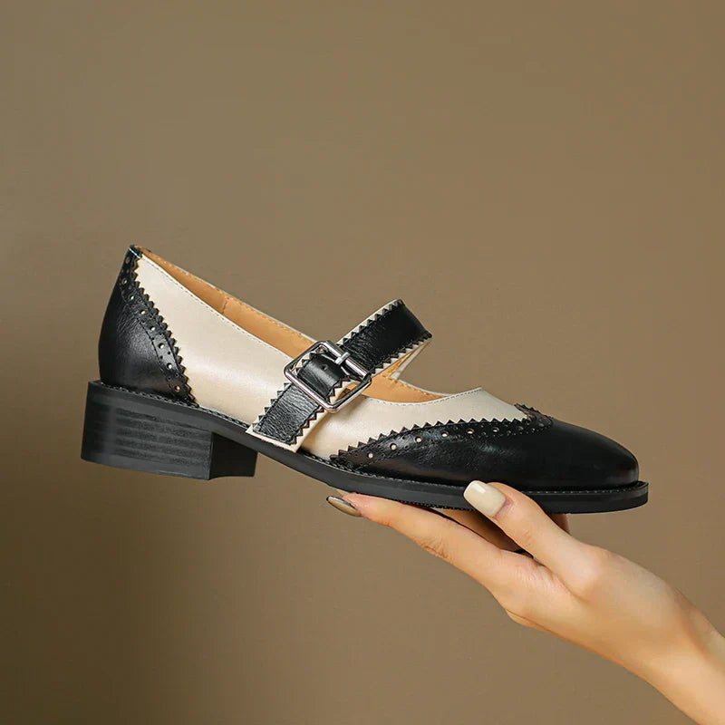 Zelayda™| Miana Leather Mary Janes