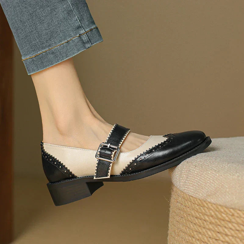 Zelayda™| Miana Leather Mary Janes