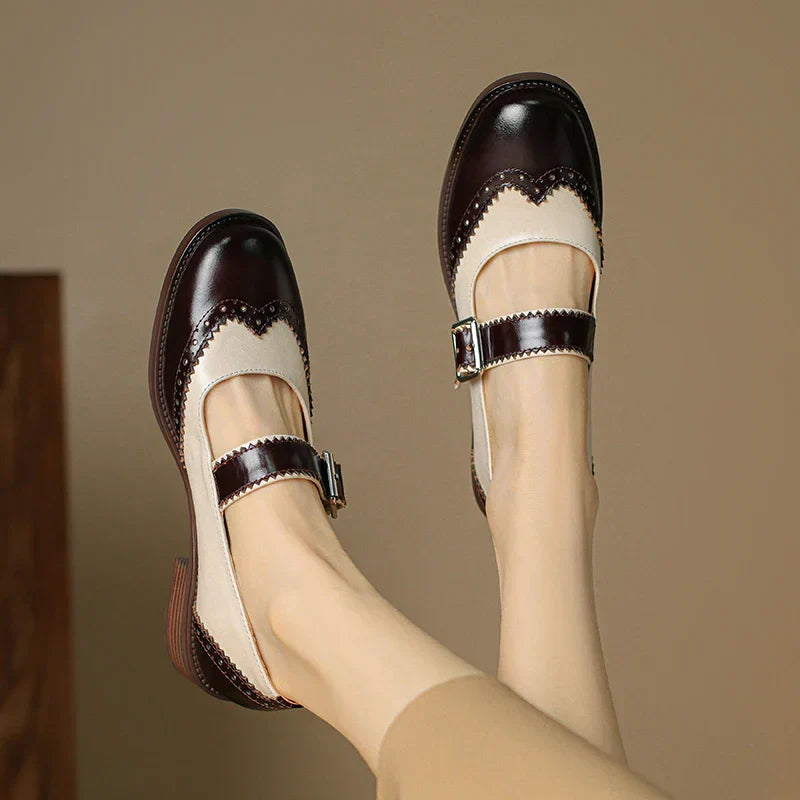 Zelayda™| Miana Leather Mary Janes
