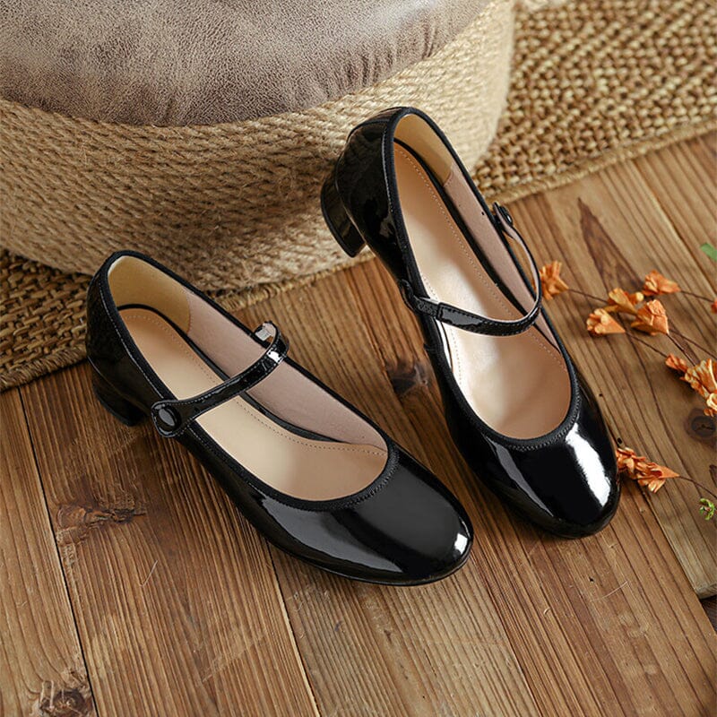 Zelayda™| Livy Leather Mary Janes