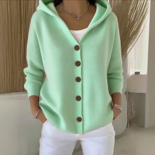 Felicia | Cozy Hooded Knit Cardigan