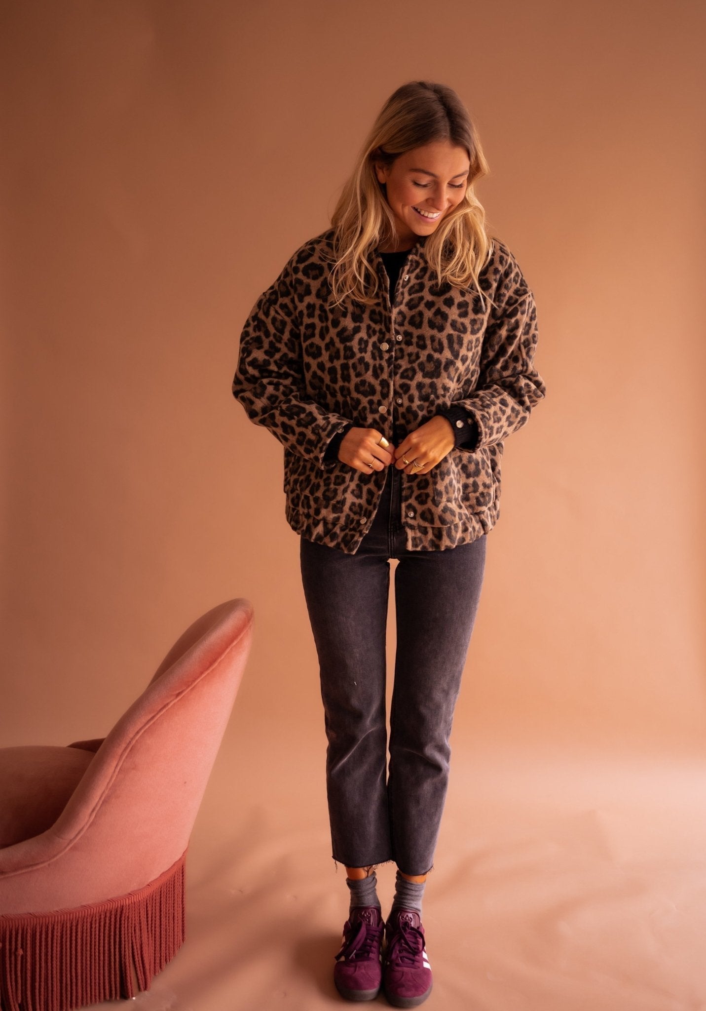 Charlene – Trendy leopard print jacket