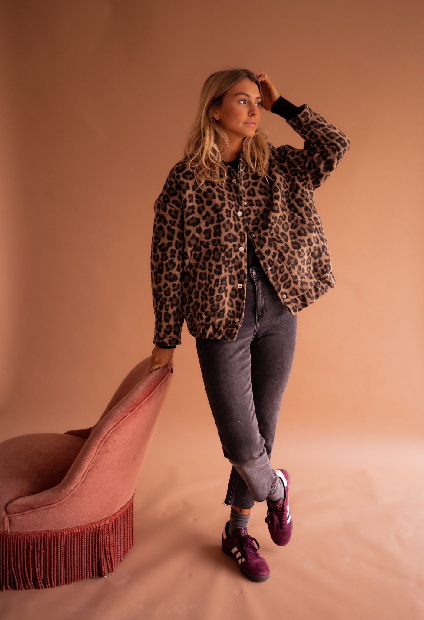 Charlene – Trendy leopard print jacket