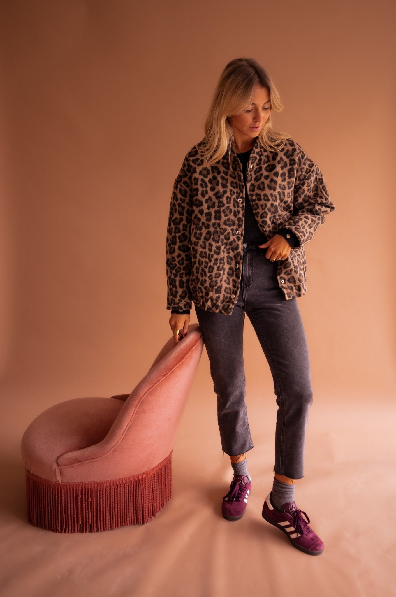 Charlene – Trendy leopard print jacket