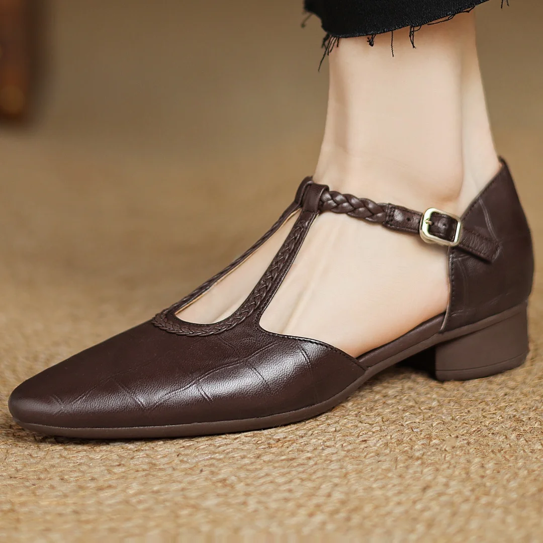 Zelayda™| Kepa Leather Mary Janes