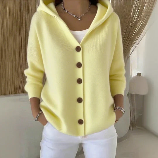 Felicia | Cozy Hooded Knit Cardigan
