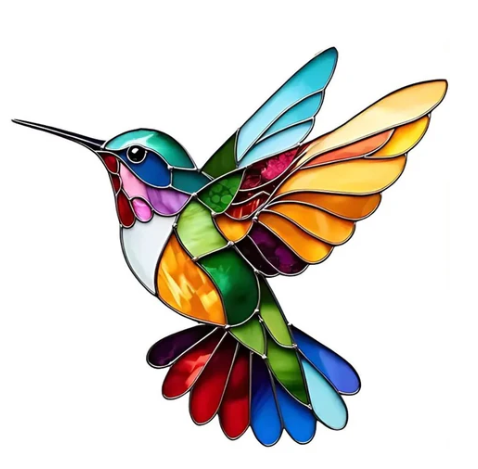 Multicolor Hummingbird Necklace – For Bird Lovers & Jewelry Fans