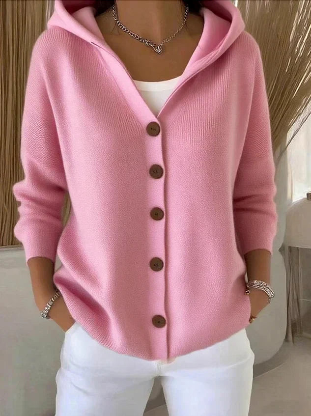 Felicia | Cozy Hooded Knit Cardigan