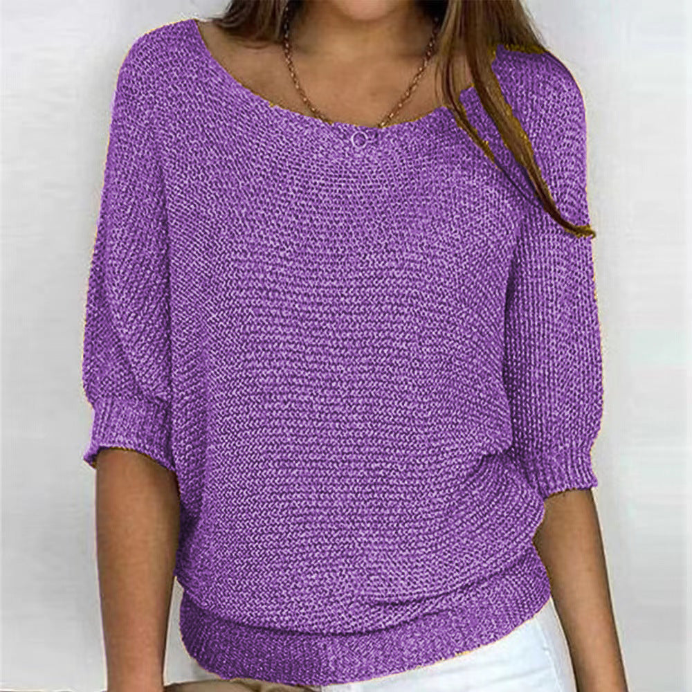 Relaxed Ribbed Knitted Lounge Top