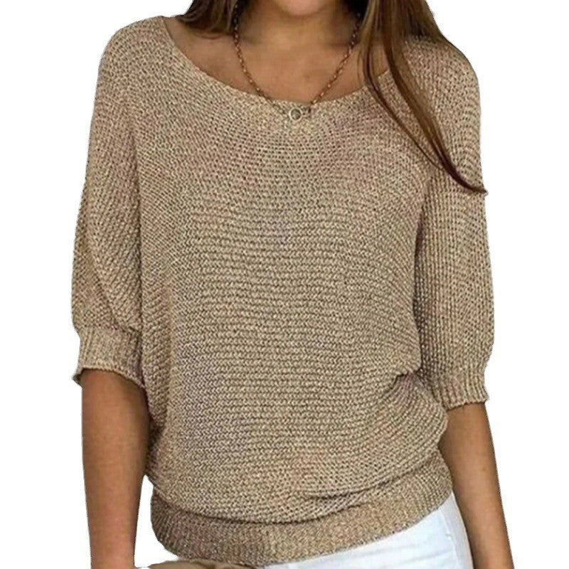 Relaxed Ribbed Knitted Lounge Top