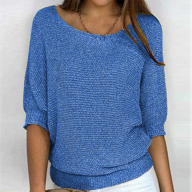 Relaxed Ribbed Knitted Lounge Top