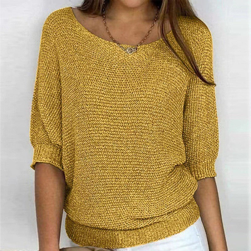 Relaxed Ribbed Knitted Lounge Top