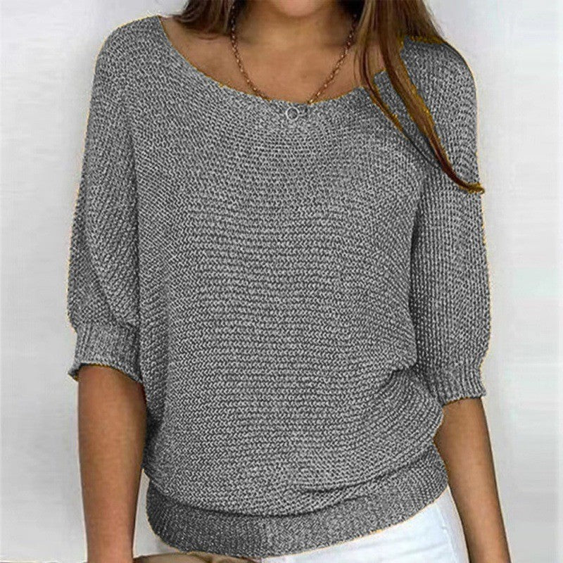 Relaxed Ribbed Knitted Lounge Top