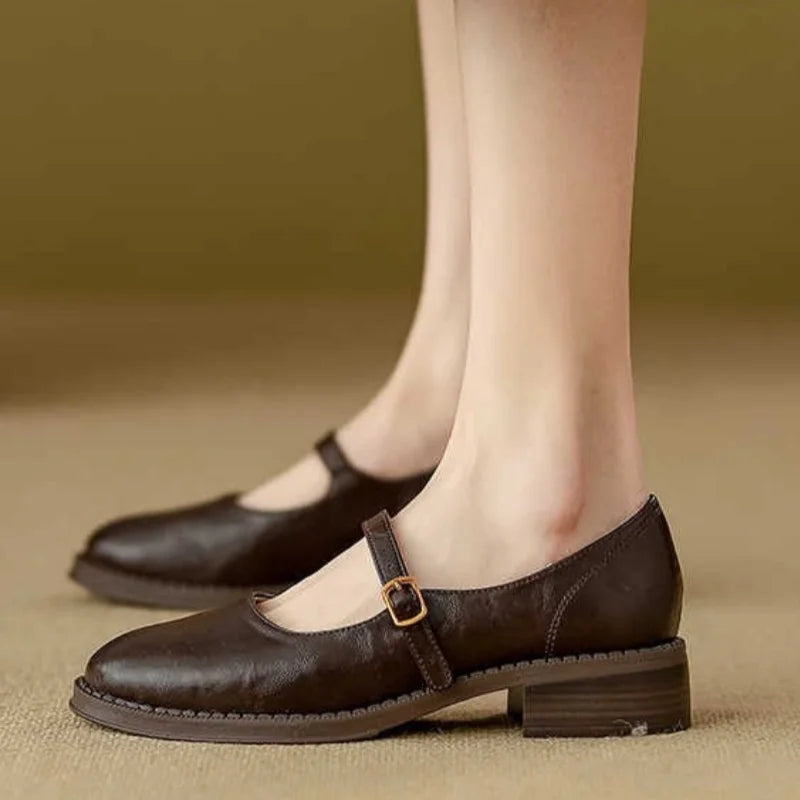 Zelayda™| Classic Comfort Mary Janes Made Of Leather