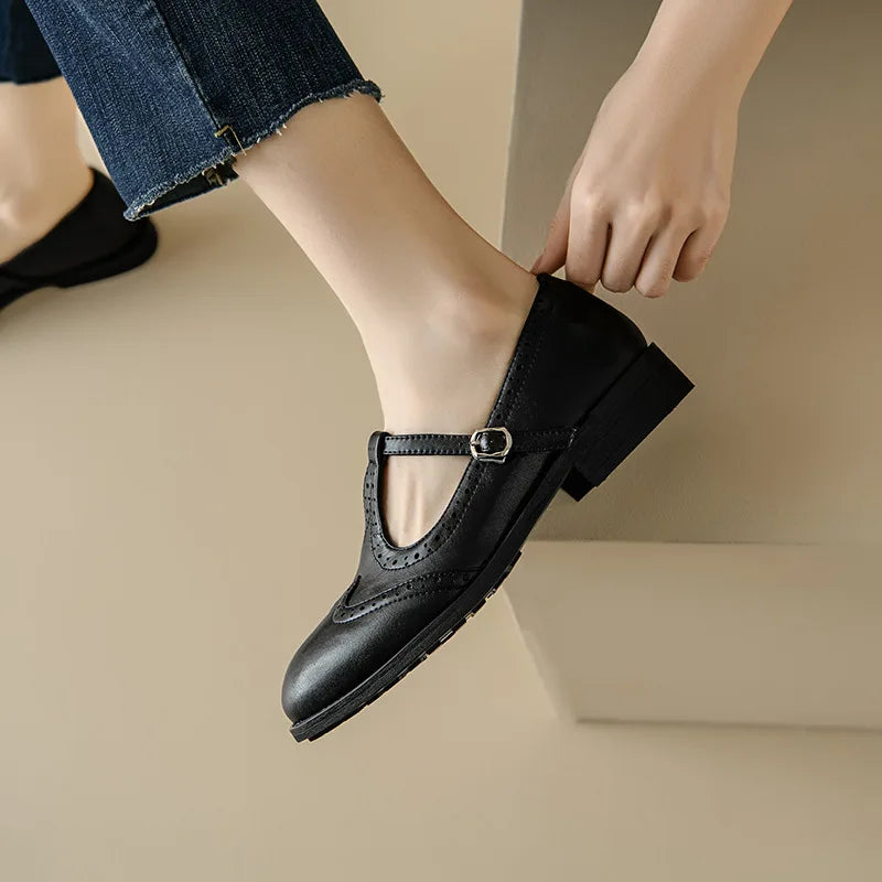 Zelayda™| Elegant T-Strap Mary Janes