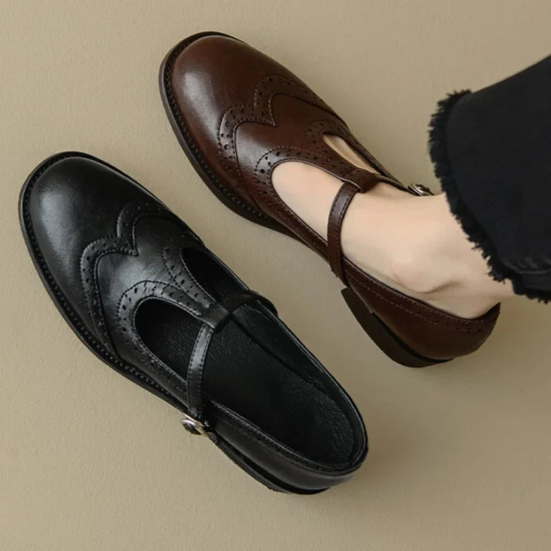 Zelayda™| Elegant T-Strap Mary Janes
