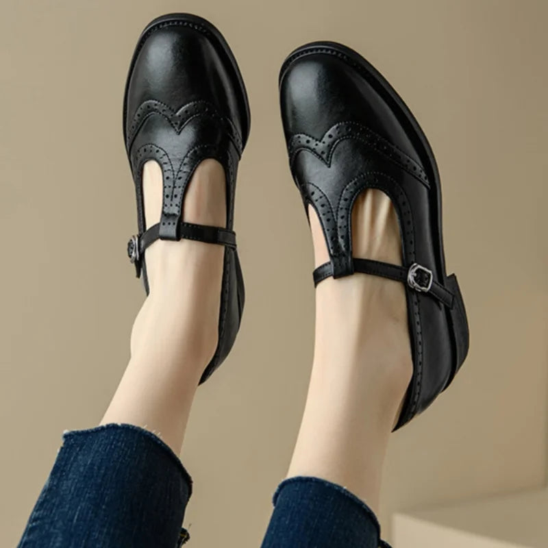Zelayda™| Elegant T-Strap Mary Janes