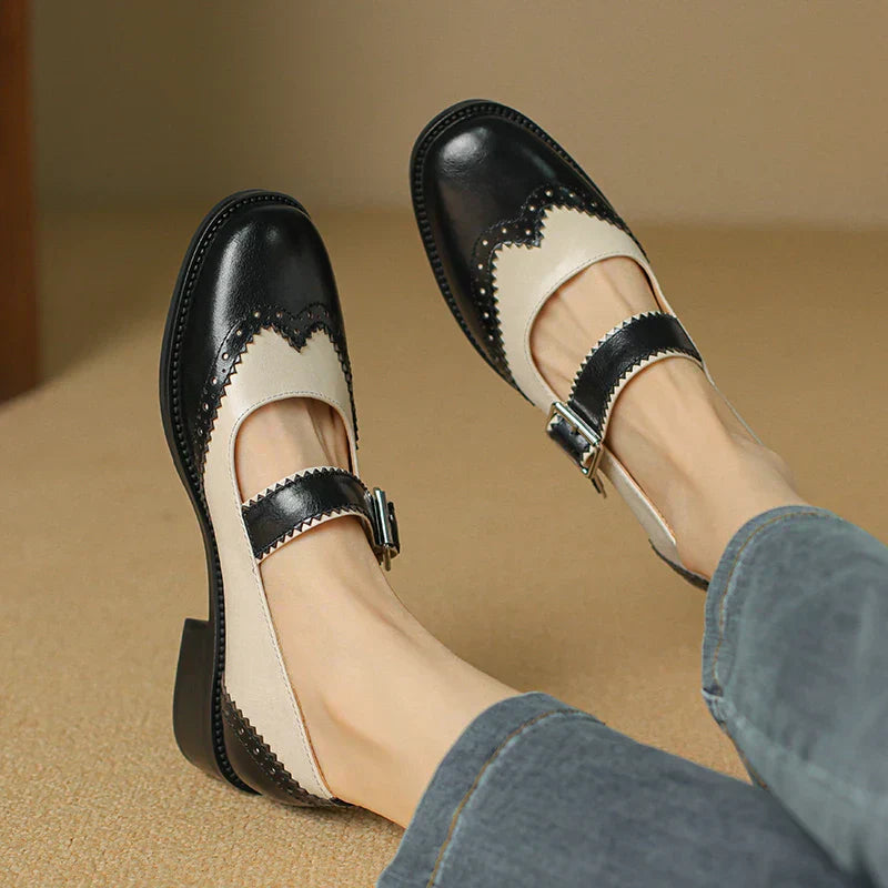 Zelayda™| Miana Leather Mary Janes