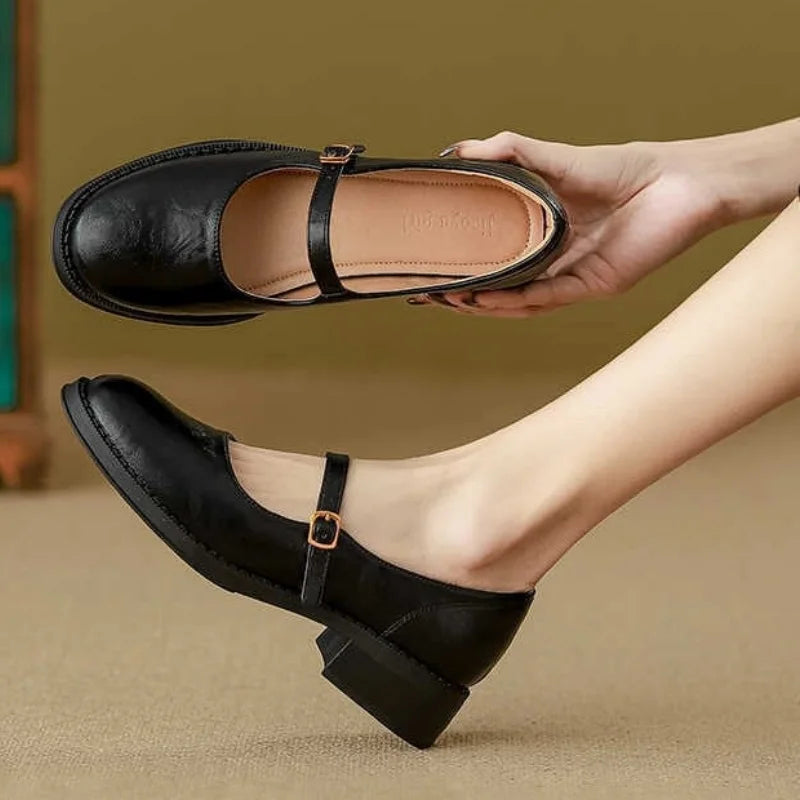 Zelayda™| Classic Comfort Mary Janes Made Of Leather