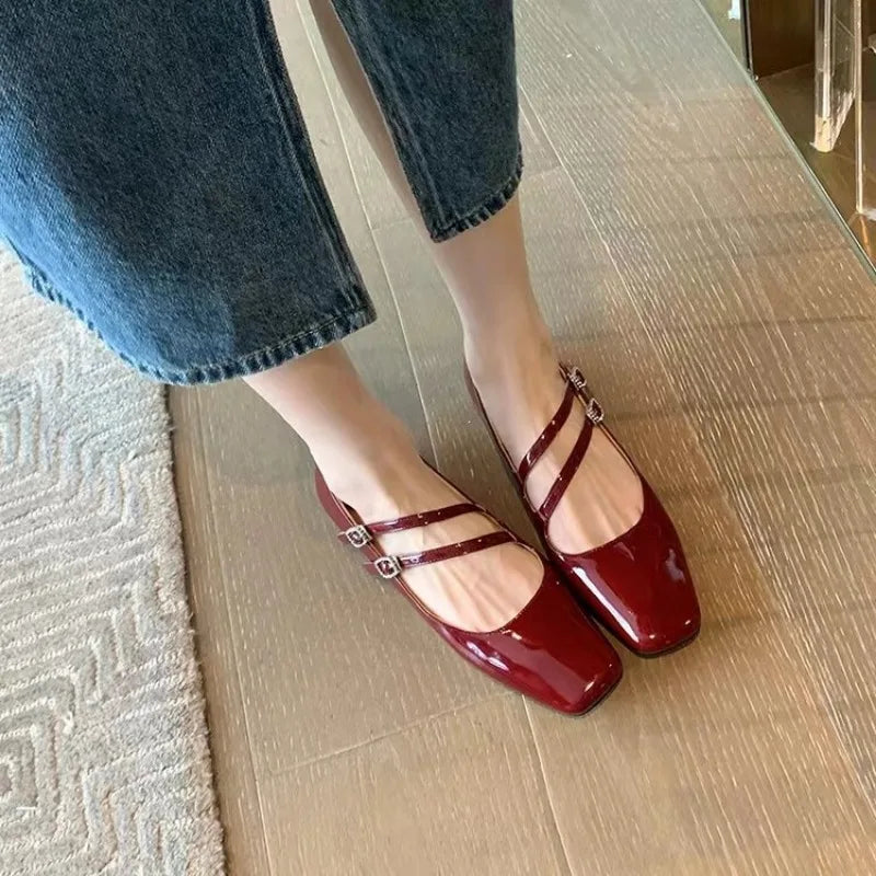 Zelayda™| Chic Double-Strap Flats