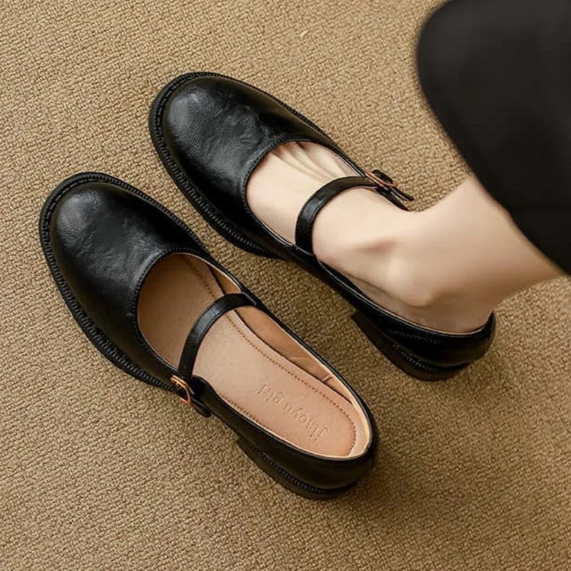 Zelayda™| Classic Comfort Mary Janes Made Of Leather