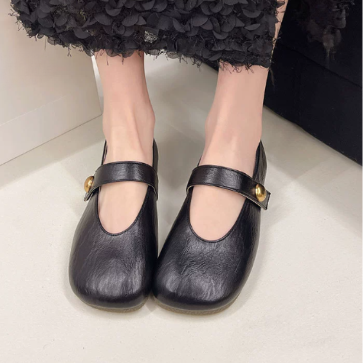 Zelayda™| Irene Leather Mary Janes