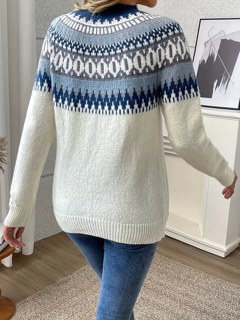 Classic Sweater with Pattern