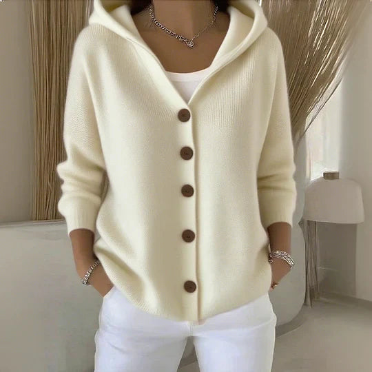 Felicia | Cozy Hooded Knit Cardigan