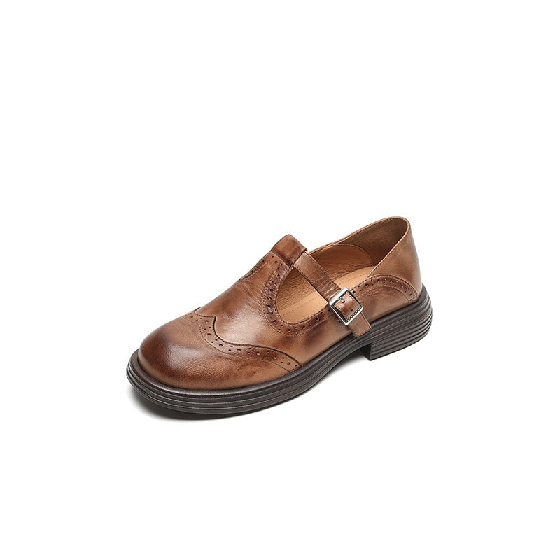 Zelayda™| Risla Leather Mary Janes