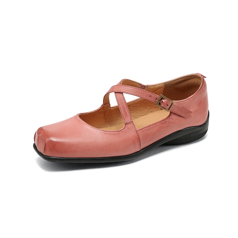 Zelayda™| Edith Leather Mary Janes