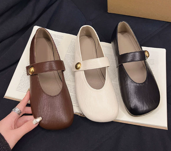 Zelayda™| Irene Leather Mary Janes