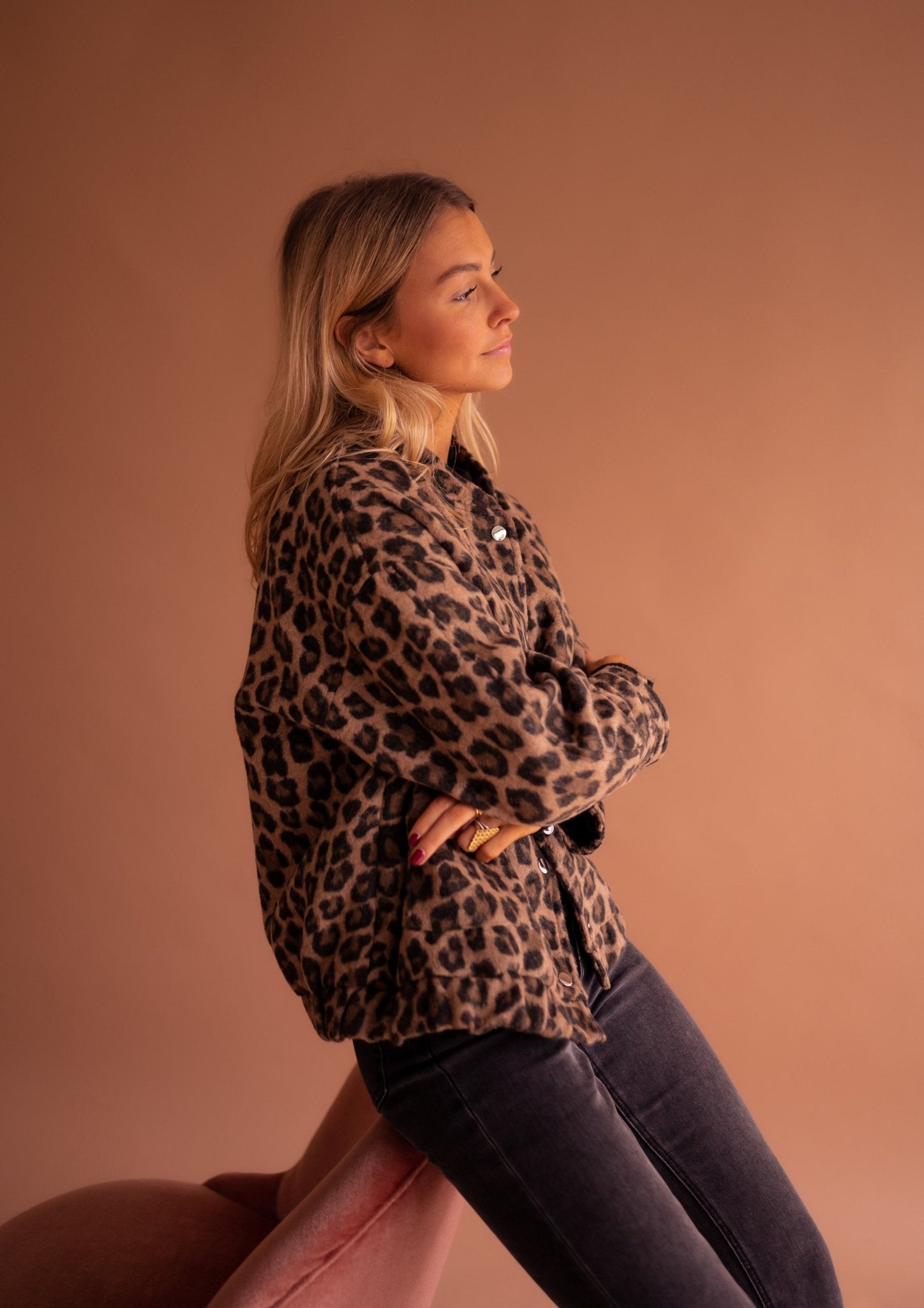 Charlene – Trendy leopard print jacket
