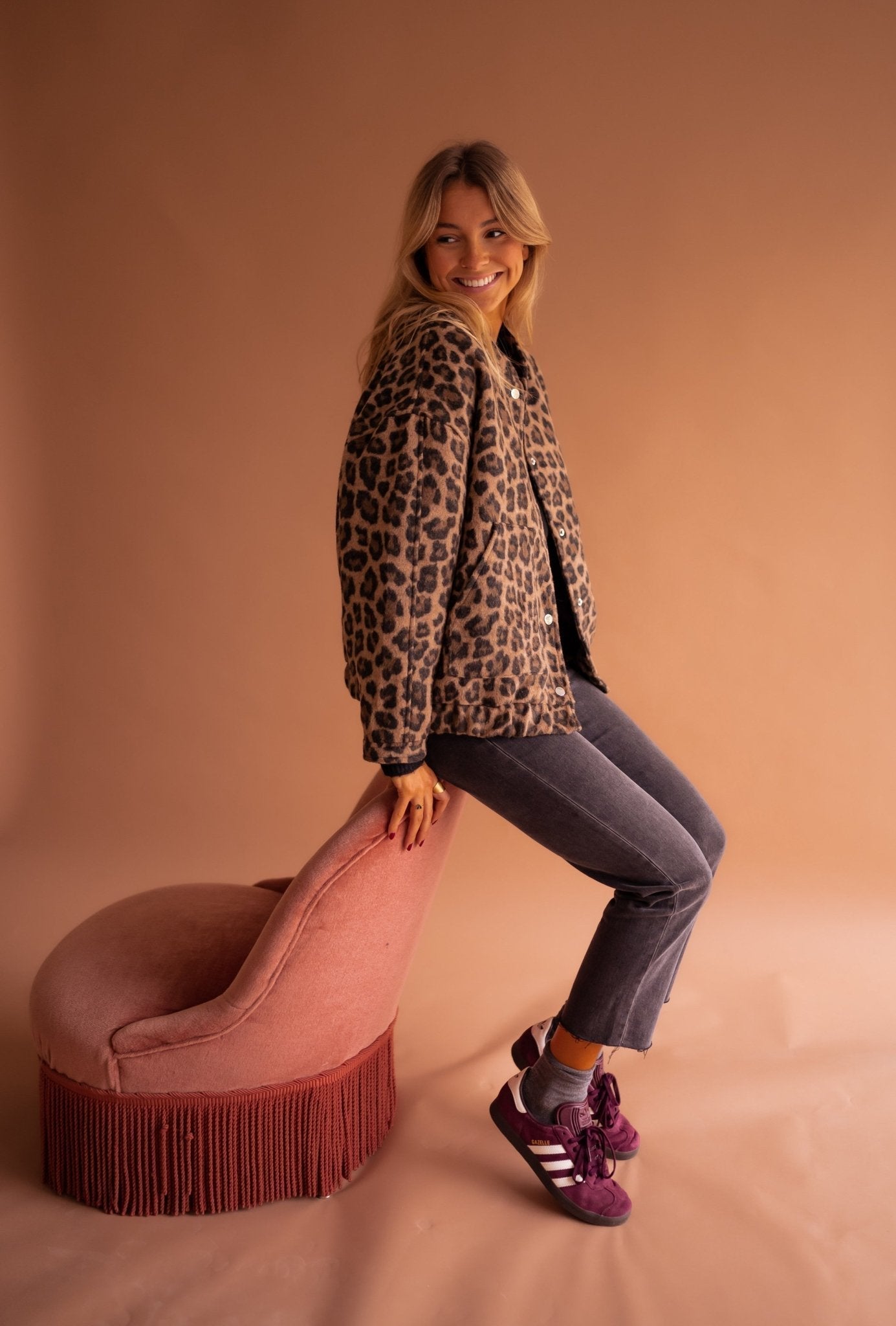 Charlene – Trendy leopard print jacket