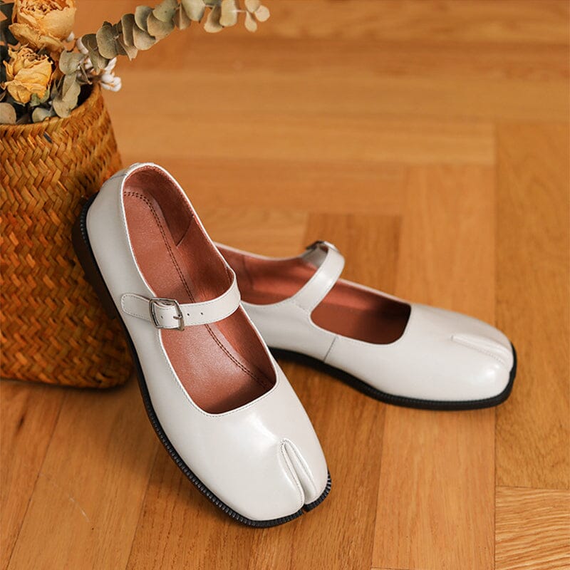 Zelayda™| Martha Leather Mary Janes
