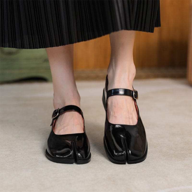 Zelayda™| Martha Leather Mary Janes