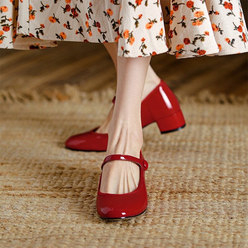 Zelayda™| Livy Leather Mary Janes