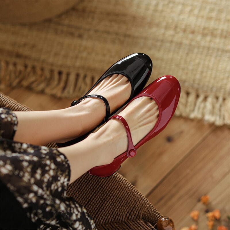 Zelayda™| Livy Leather Mary Janes