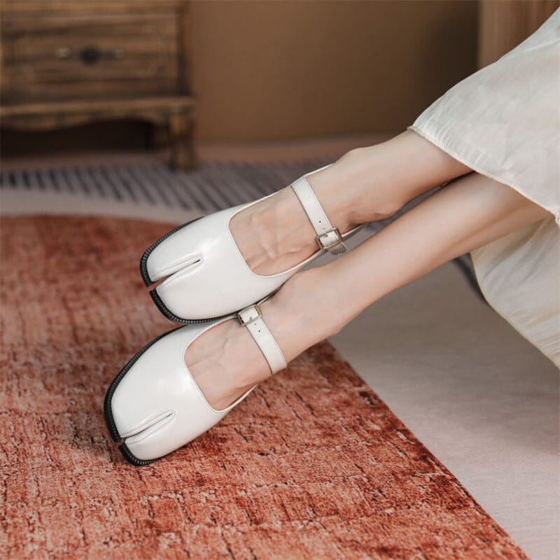Zelayda™| Martha Leather Mary Janes