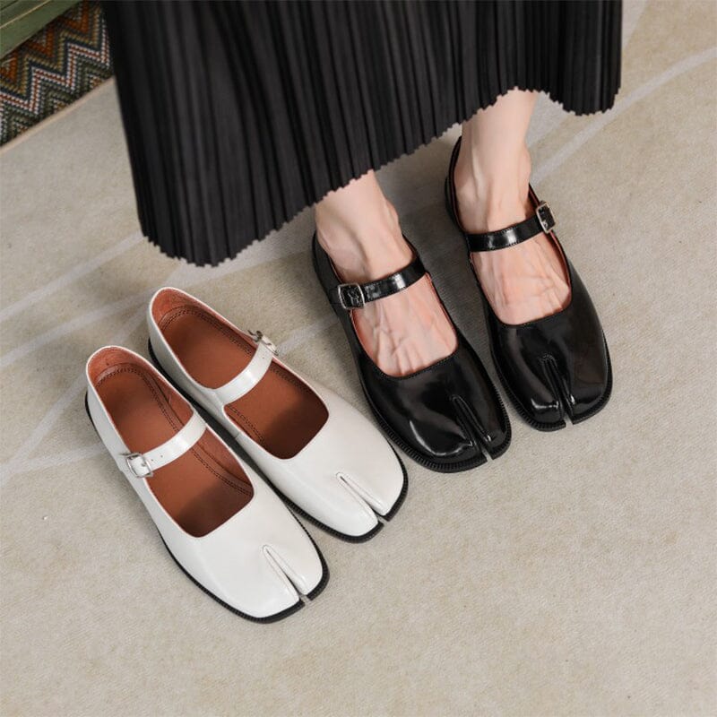 Zelayda™| Martha Leather Mary Janes