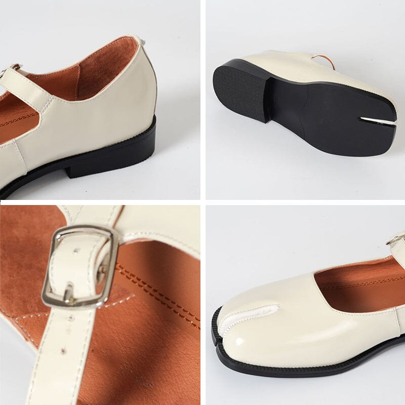 Zelayda™| Martha Leather Mary Janes