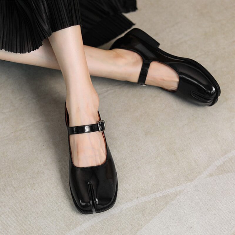 Zelayda™| Martha Leather Mary Janes