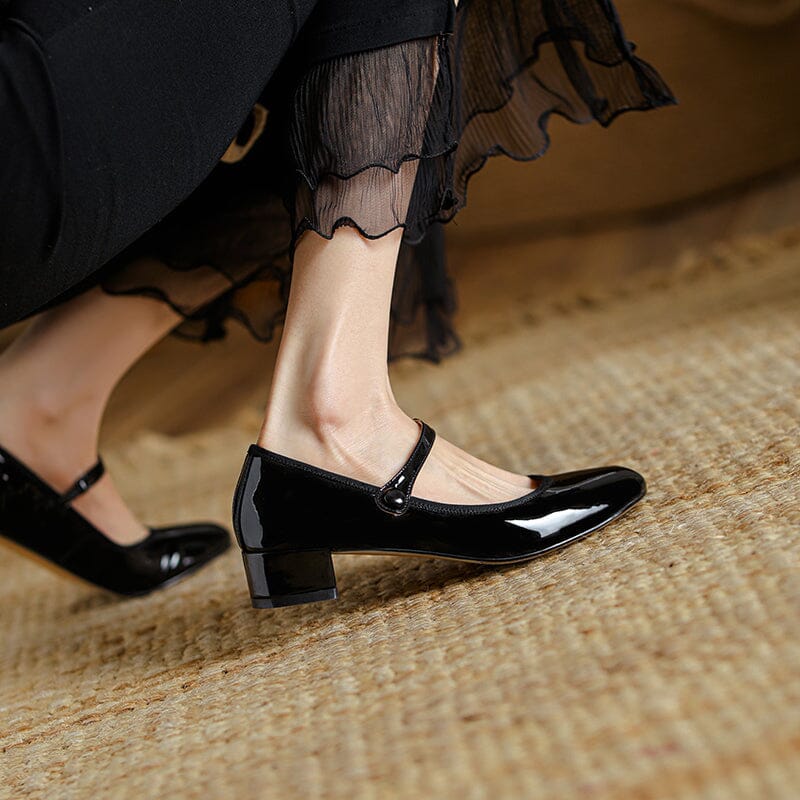 Zelayda™| Livy Leather Mary Janes