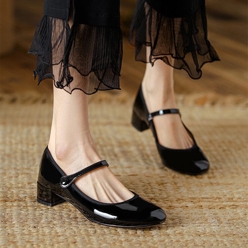 Zelayda™| Livy Leather Mary Janes